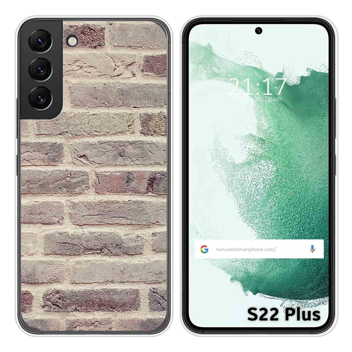 Funda Silicona para Samsung Galaxy S22 Plus 5G diseño Ladrillo 01 Dibujos