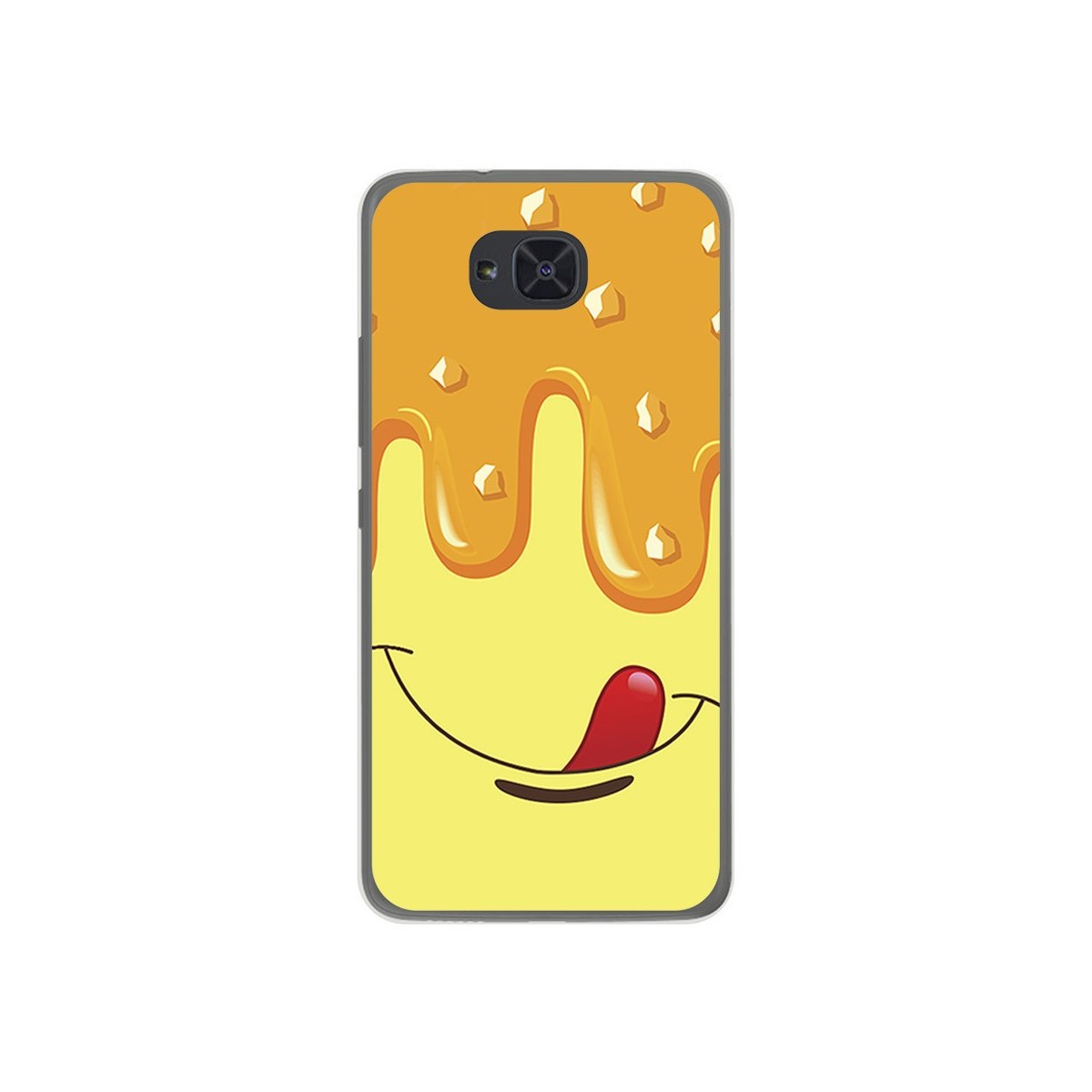 Funda Gel Tpu para Bq Aquaris U2 / U2 Lite Diseño Helado Vainilla Dibujos