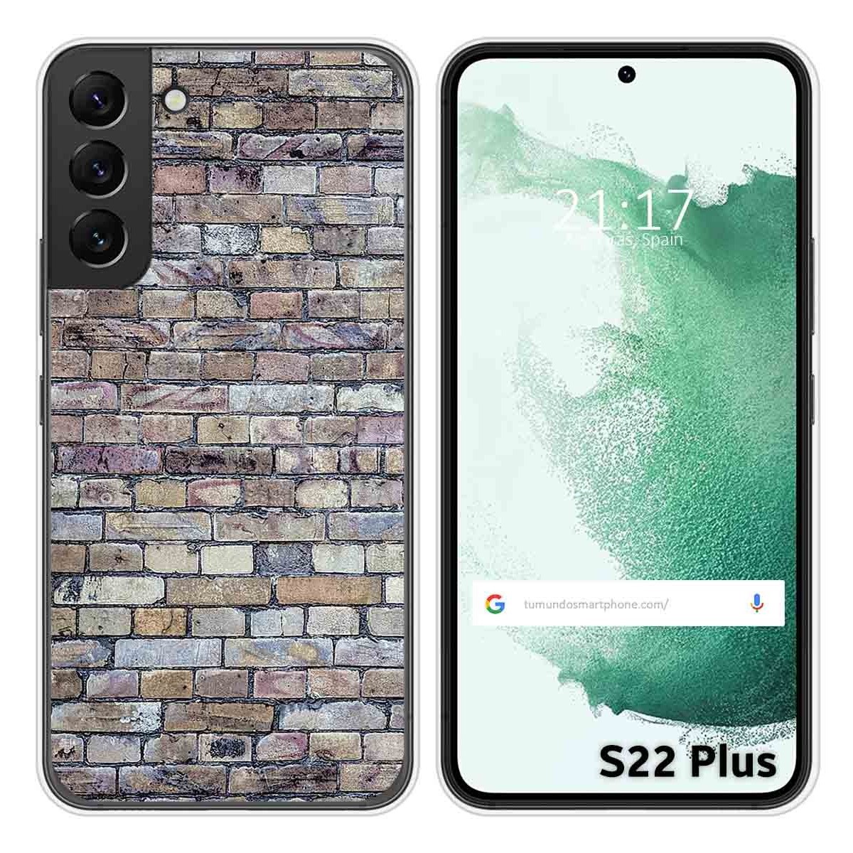 Funda Silicona para Samsung Galaxy S22 Plus 5G diseño Ladrillo 02 Dibujos