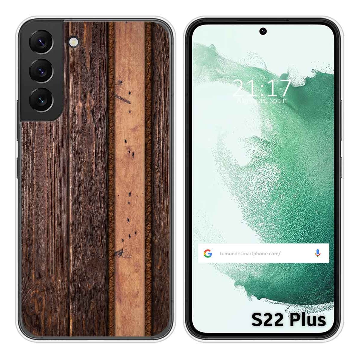 Funda Silicona para Samsung Galaxy S22 Plus 5G diseño Madera 05 Dibujos