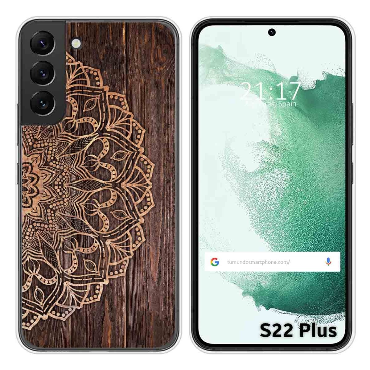 Funda Silicona para Samsung Galaxy S22 Plus 5G diseño Madera 06 Dibujos