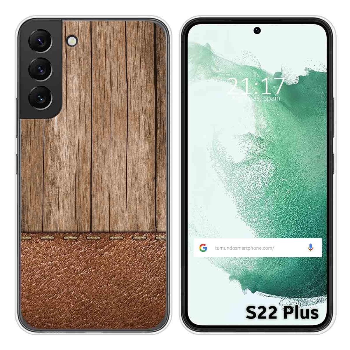 Funda Silicona para Samsung Galaxy S22 Plus 5G diseño Madera 09 Dibujos