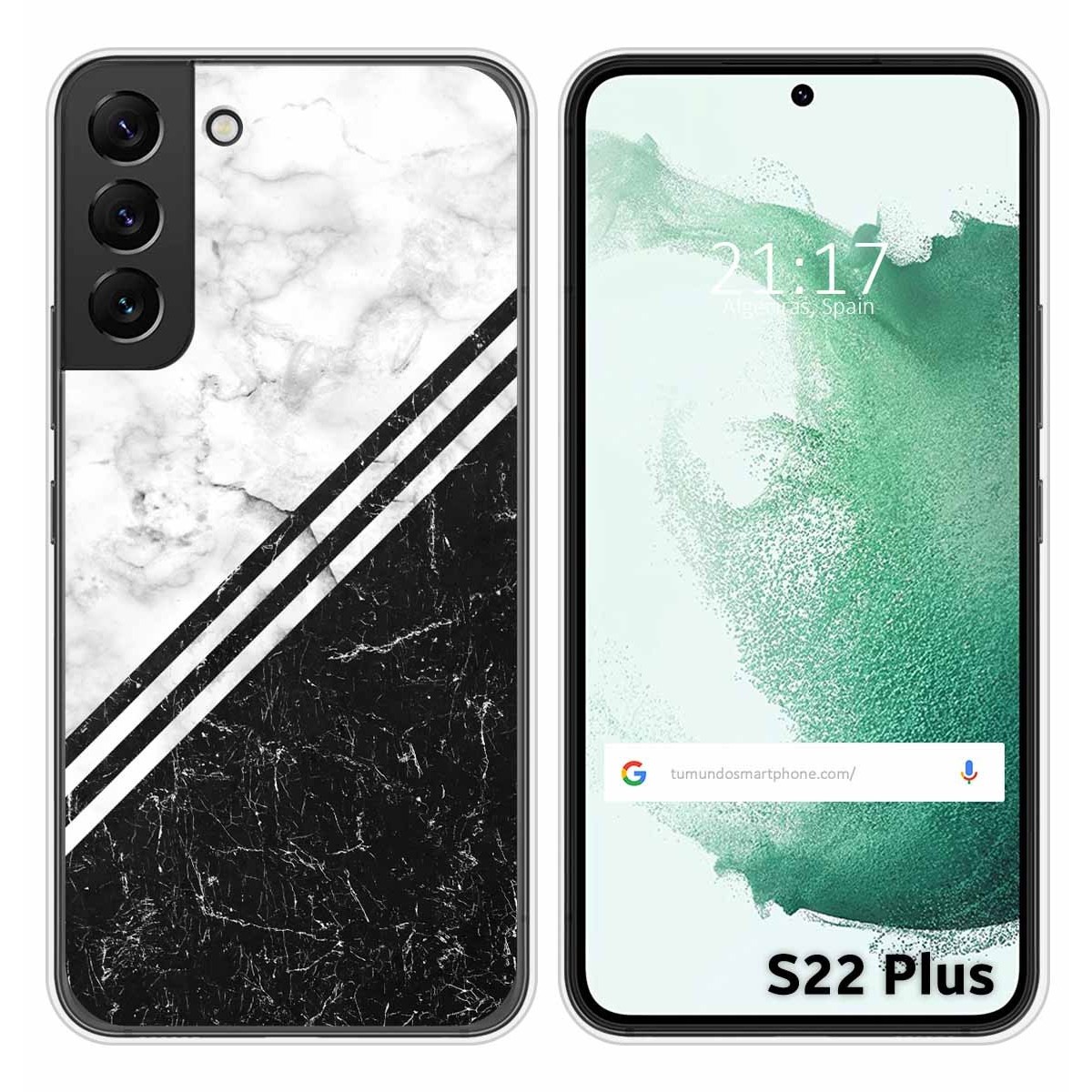 Funda Silicona para Samsung Galaxy S22 Plus 5G diseño Mármol 01 Dibujos