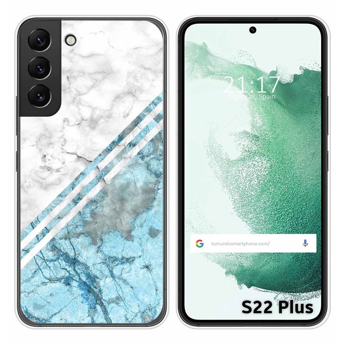 Funda Silicona para Samsung Galaxy S22 Plus 5G diseño Mármol 02 Dibujos