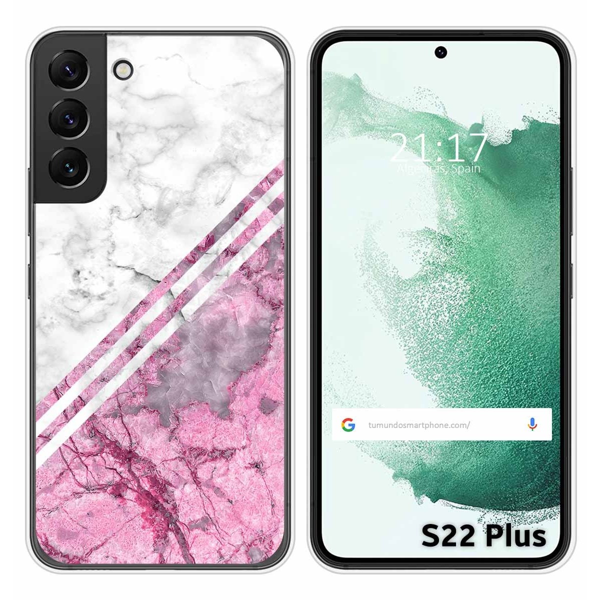 Funda Silicona para Samsung Galaxy S22 Plus 5G diseño Mármol 03 Dibujos