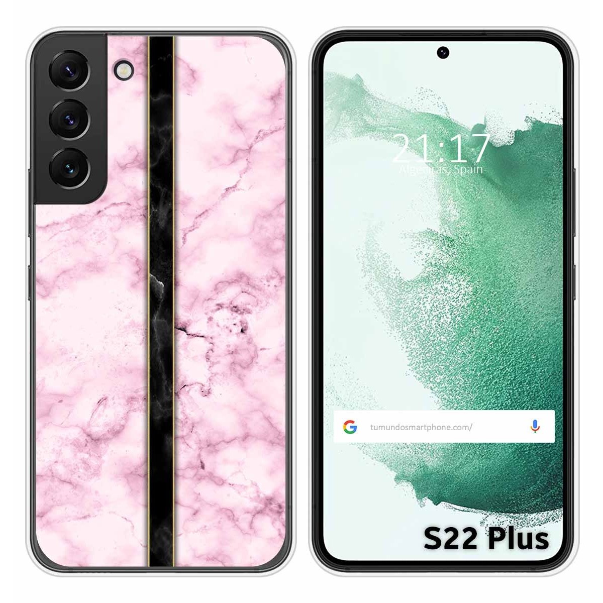 Funda Silicona para Samsung Galaxy S22 Plus 5G diseño Mármol 04 Dibujos