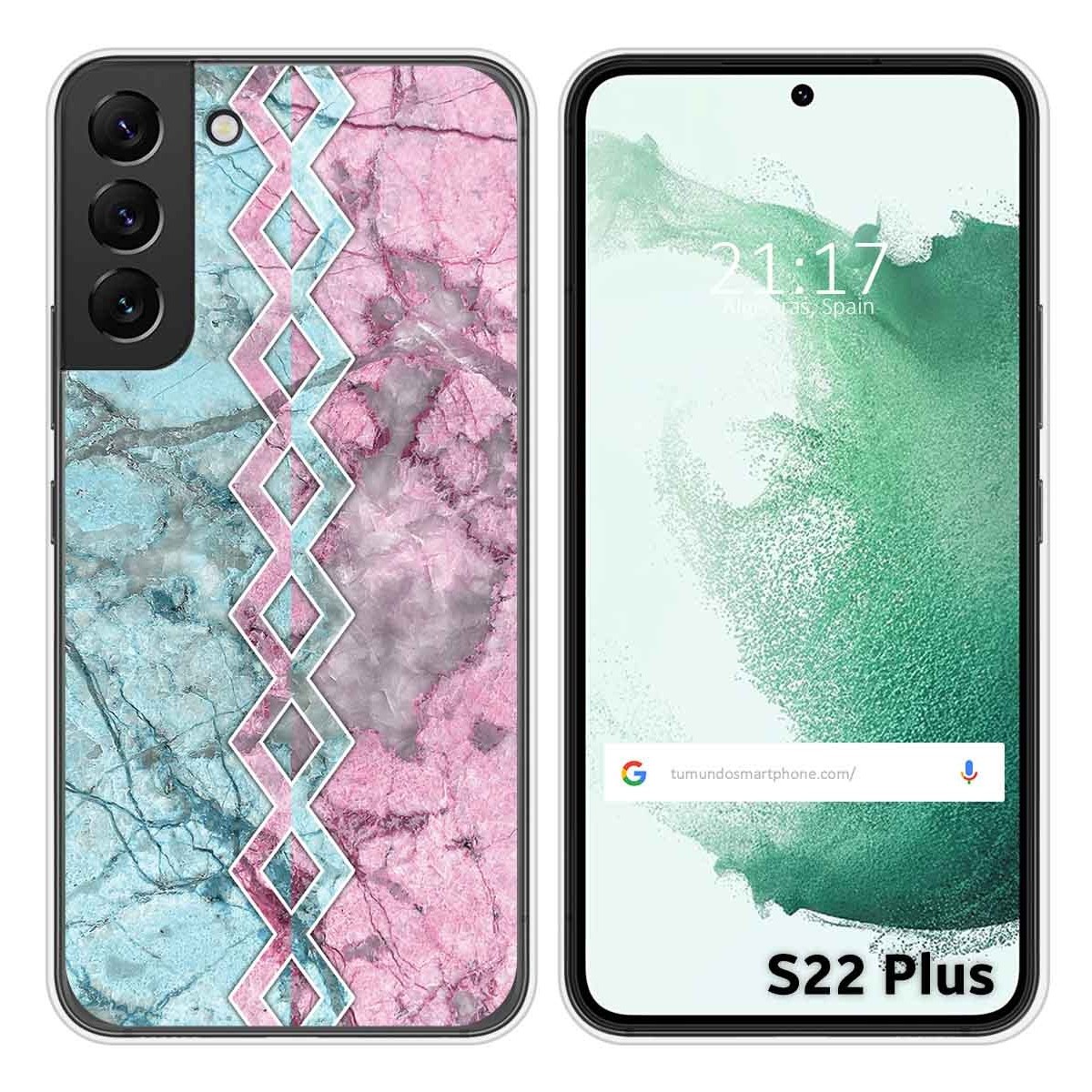 Funda Silicona para Samsung Galaxy S22 Plus 5G diseño Mármol 08 Dibujos