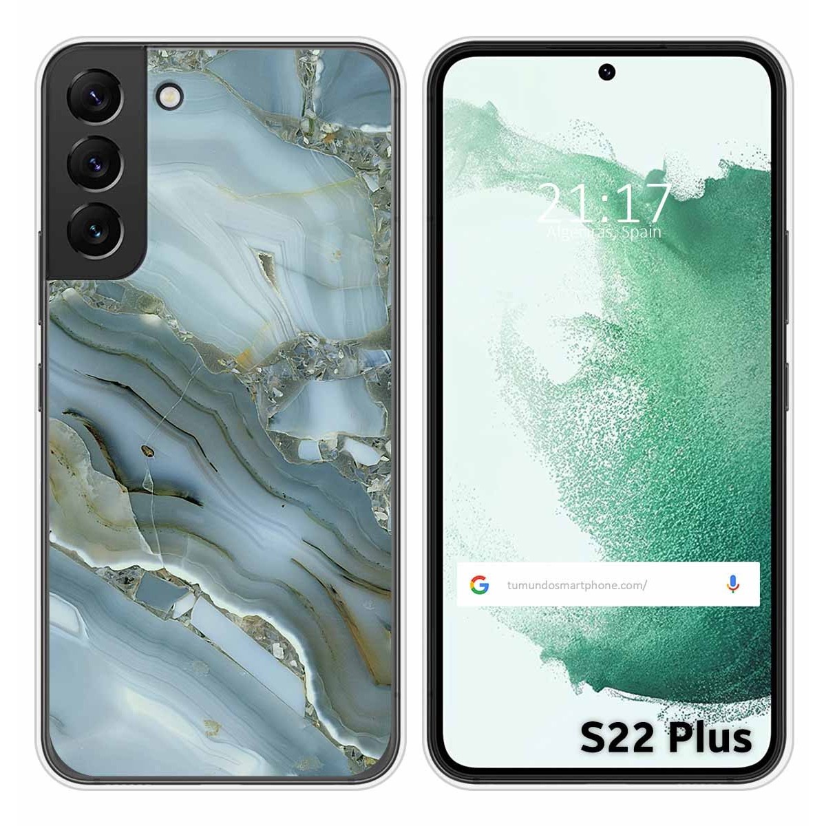 Funda Silicona para Samsung Galaxy S22 Plus 5G diseño Mármol 09 Dibujos