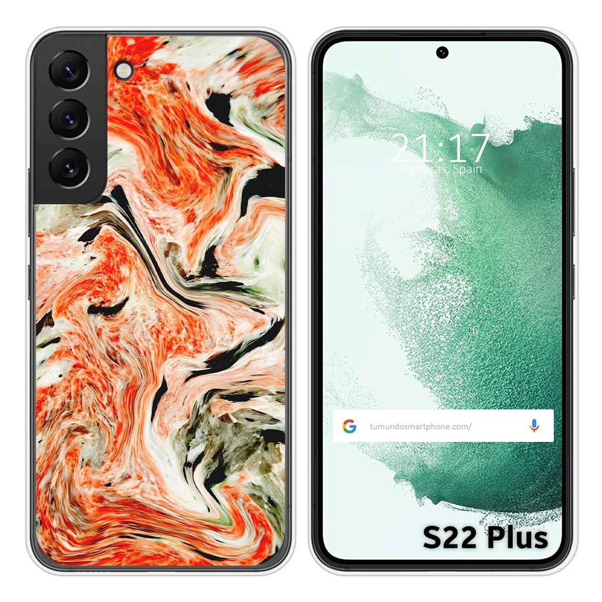 Funda Silicona para Samsung Galaxy S22 Plus 5G diseño Mármol 12 Dibujos