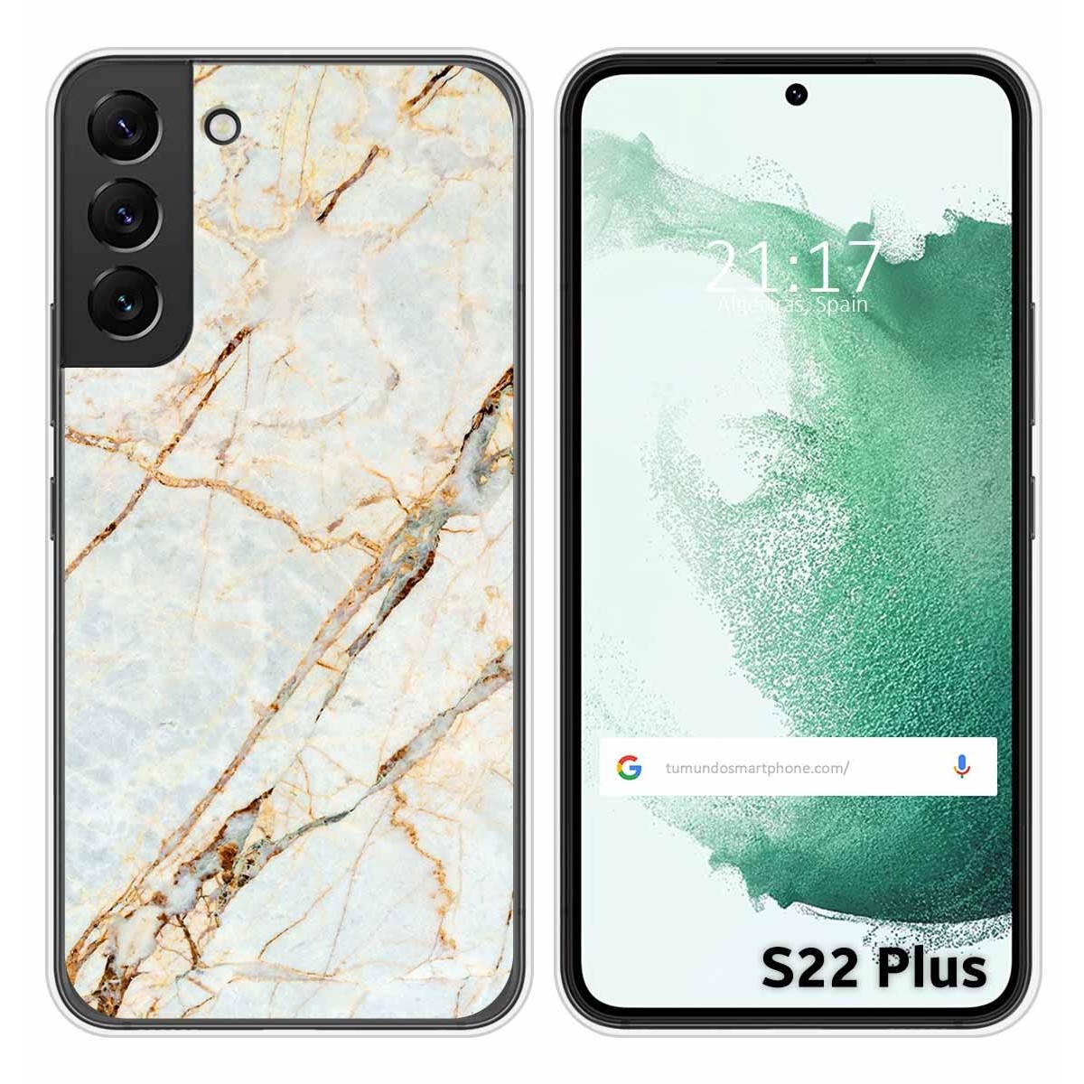 Funda Silicona para Samsung Galaxy S22 Plus 5G diseño Mármol 13 Dibujos