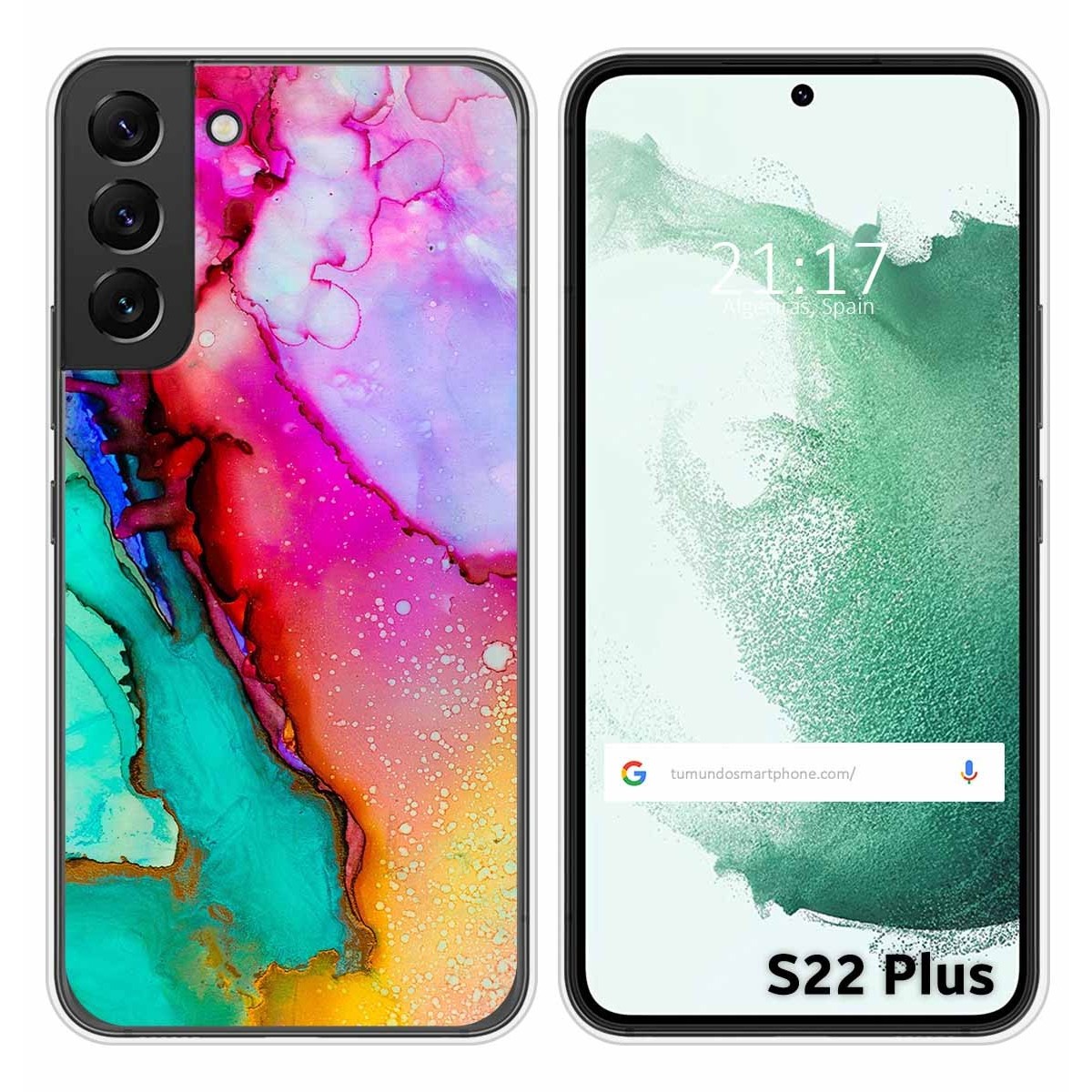 Funda Silicona para Samsung Galaxy S22 Plus 5G diseño Mármol 15 Dibujos