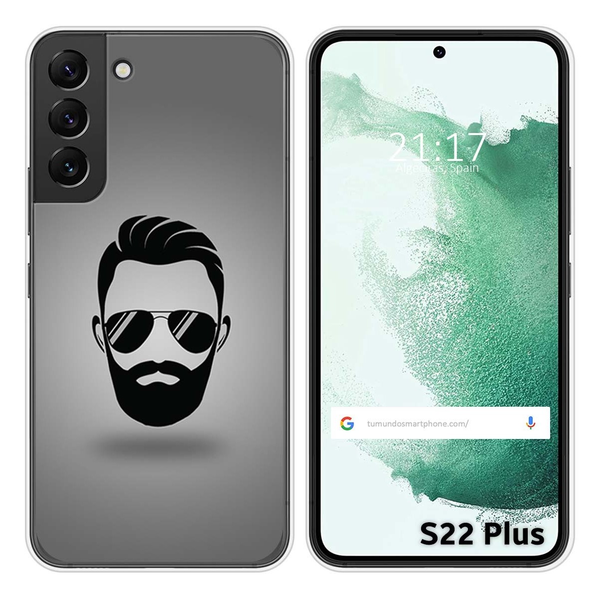 Funda Silicona para Samsung Galaxy S22 Plus 5G diseño Barba Dibujos