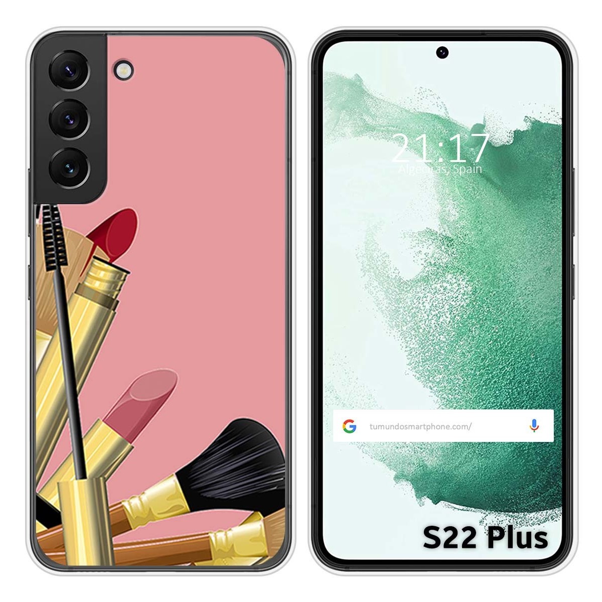 Funda Silicona para Samsung Galaxy S22 Plus 5G diseño Brochas Dibujos