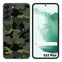 Funda Silicona para Samsung Galaxy S22 Plus 5G diseño Camuflaje Dibujos