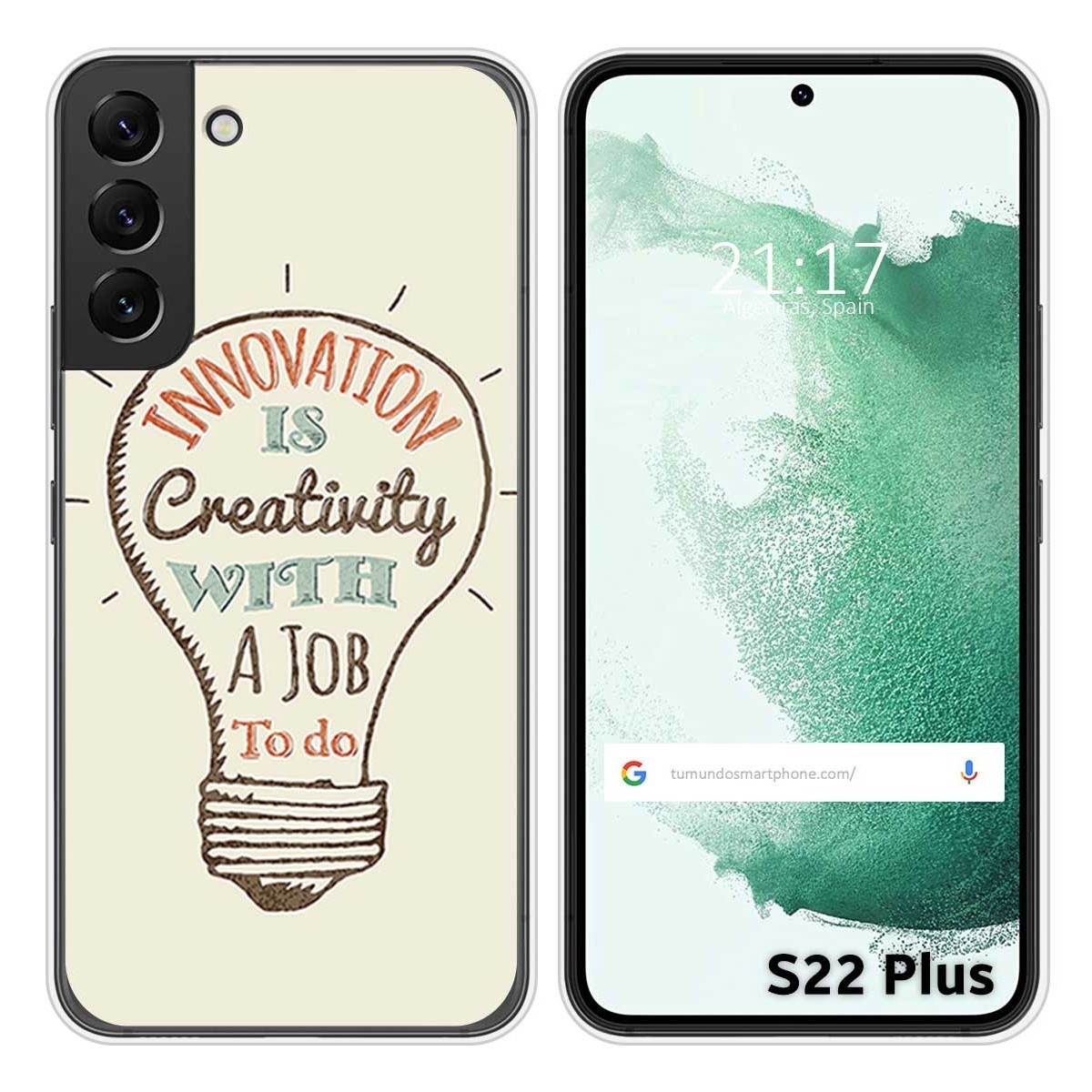 Funda Silicona para Samsung Galaxy S22 Plus 5G diseño Creativity Dibujos