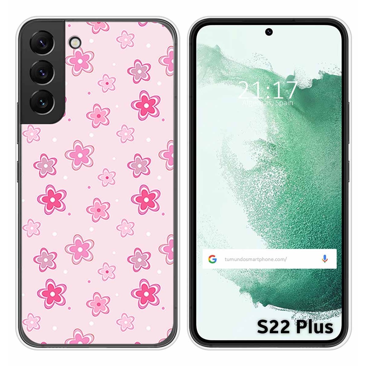 Funda Silicona para Samsung Galaxy S22 Plus 5G diseño Flores Dibujos