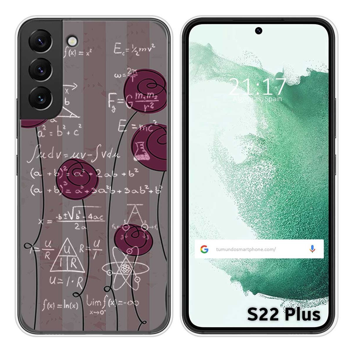 Funda Silicona para Samsung Galaxy S22 Plus 5G diseño Flores Vintage Dibujos