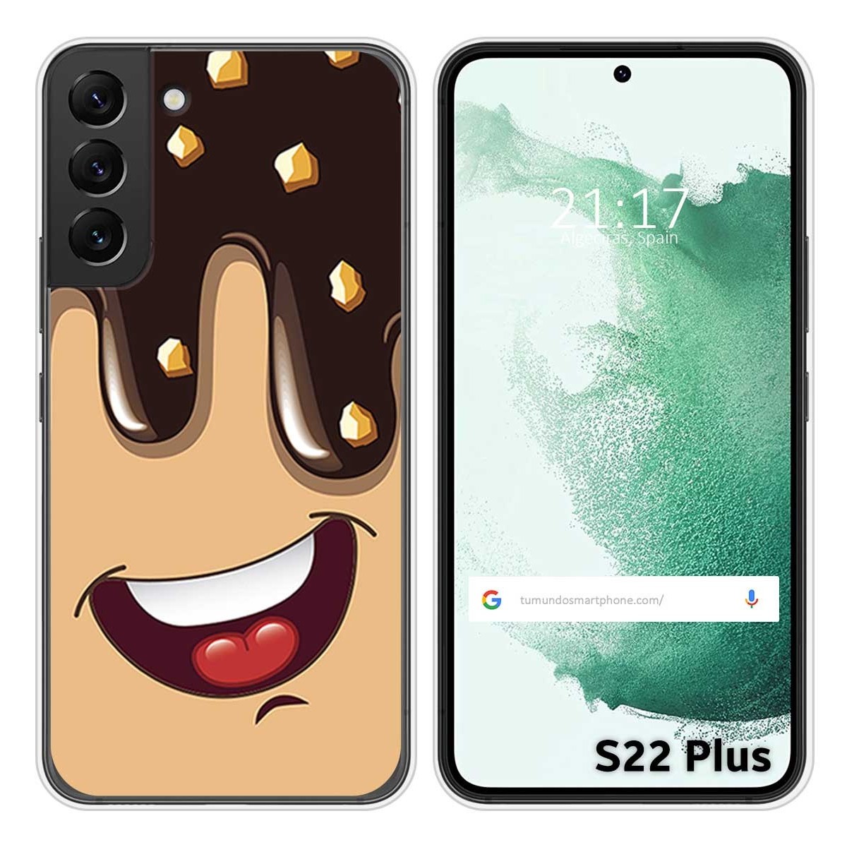 Funda Silicona para Samsung Galaxy S22 Plus 5G diseño Helado Chocolate Dibujos