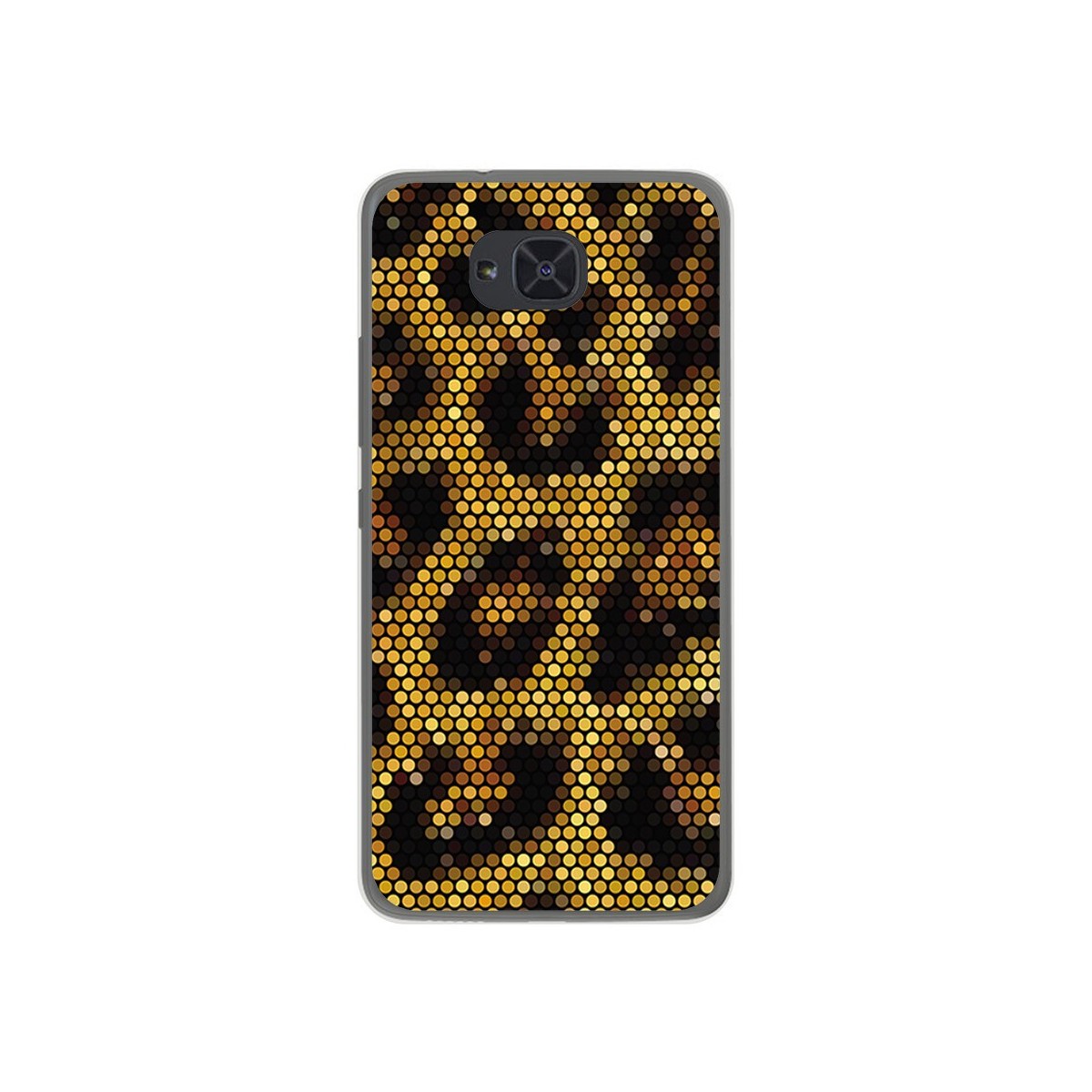Funda Gel Tpu para Bq Aquaris U2 / U2 Lite Diseño Leopardo Dibujos