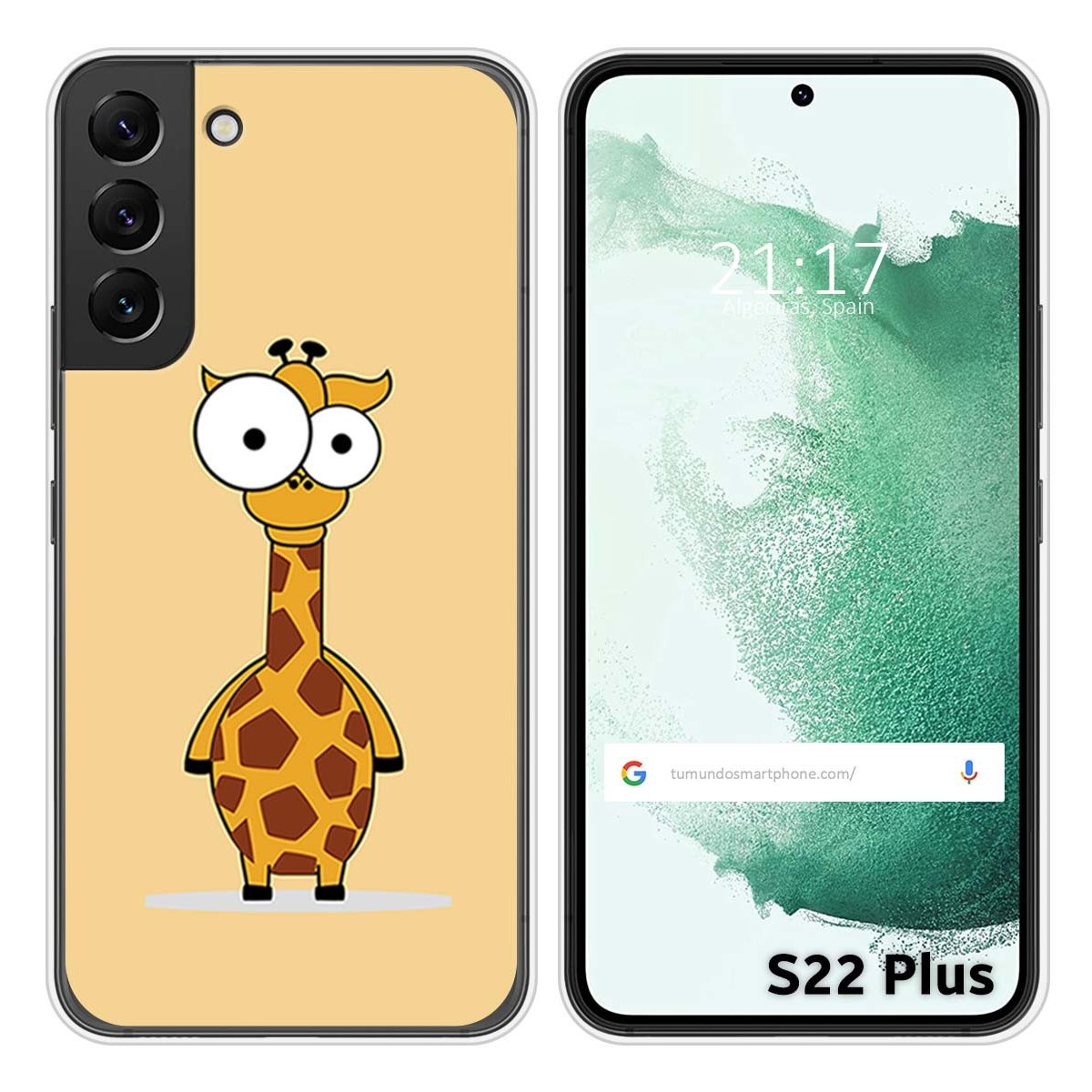 Funda Silicona para Samsung Galaxy S22 Plus 5G diseño Jirafa Dibujos
