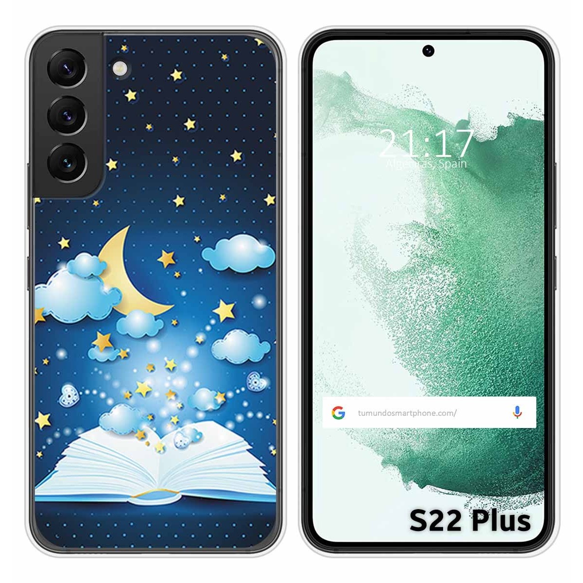 Funda Silicona para Samsung Galaxy S22 Plus 5G diseño Libro Cuentos Dibujos