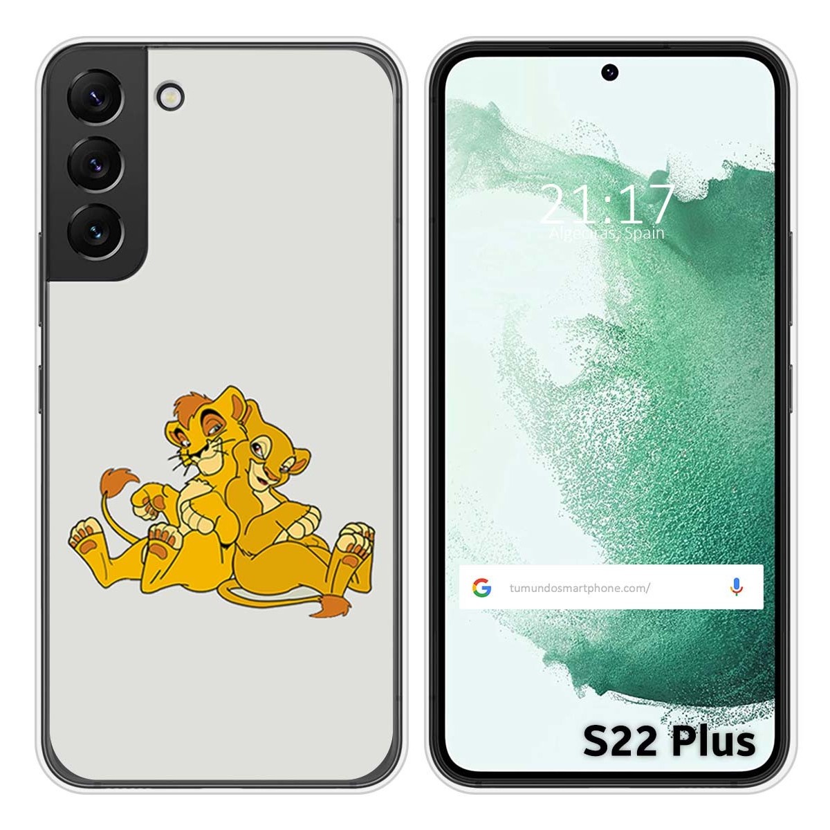 Funda Silicona para Samsung Galaxy S22 Plus 5G diseño Leones Dibujos