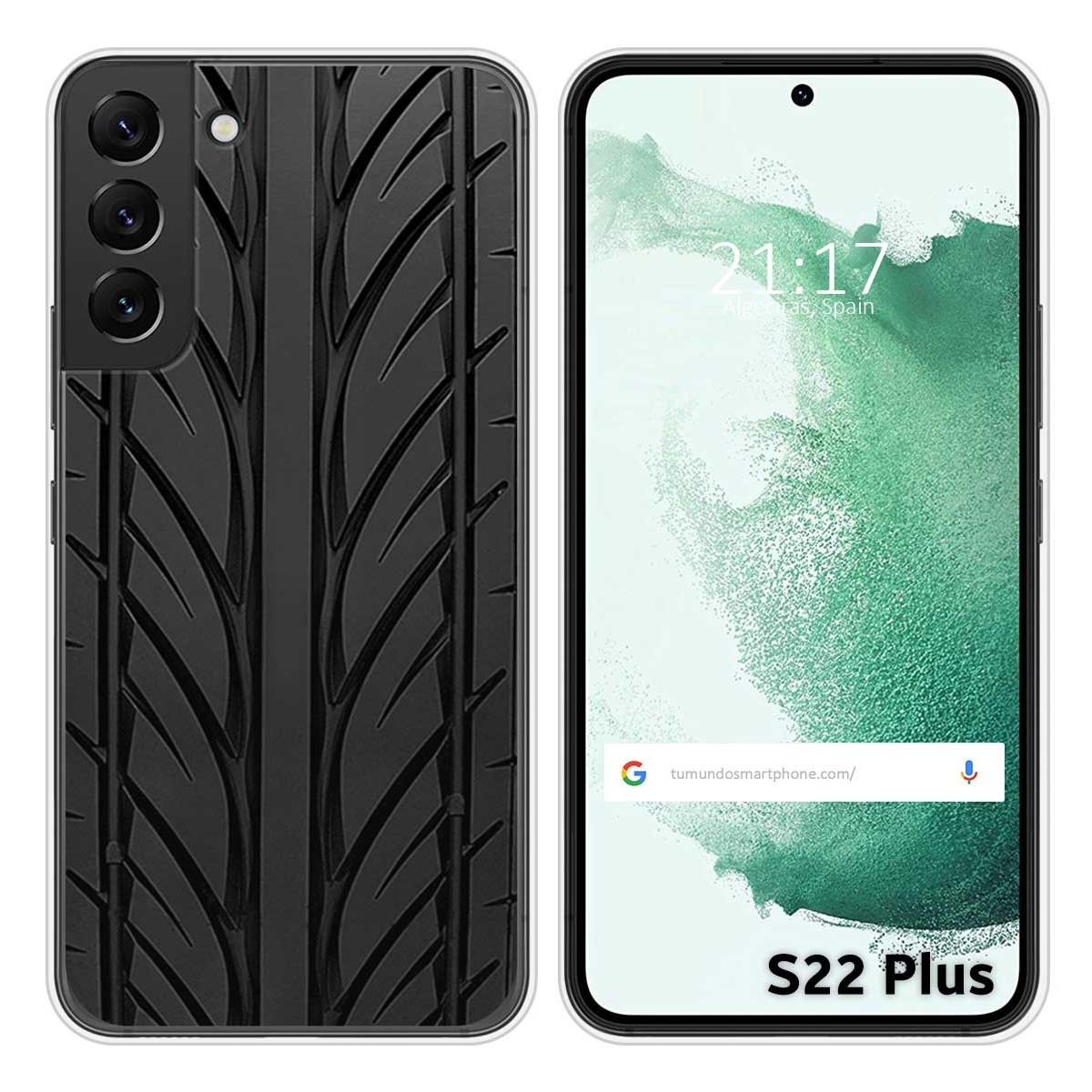 Funda Silicona para Samsung Galaxy S22 Plus 5G diseño Neumatico Dibujos