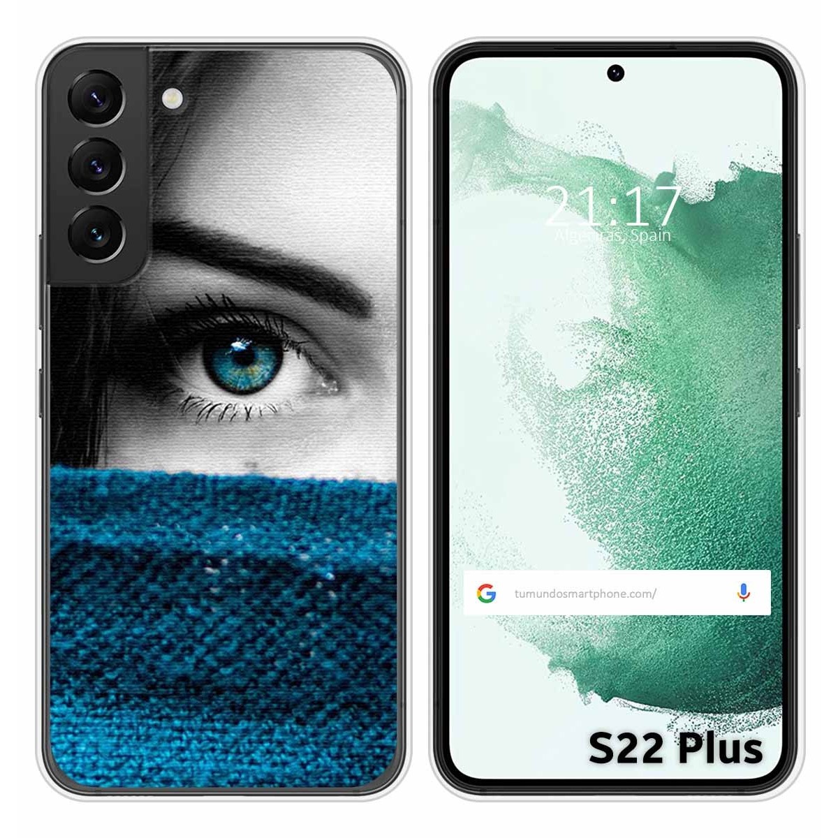 Funda Silicona para Samsung Galaxy S22 Plus 5G diseño Ojo Dibujos