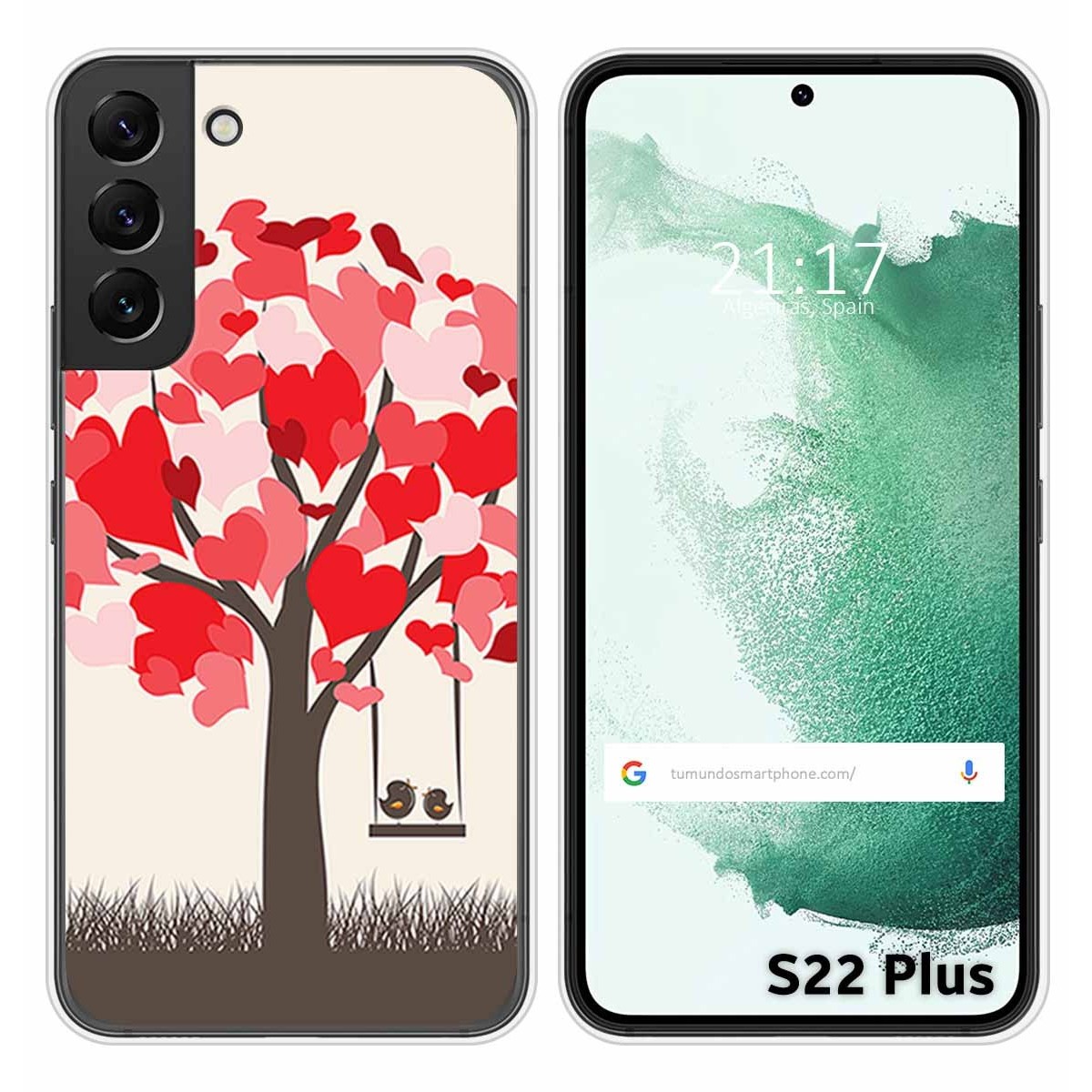 Funda Silicona para Samsung Galaxy S22 Plus 5G diseño Pajaritos Dibujos