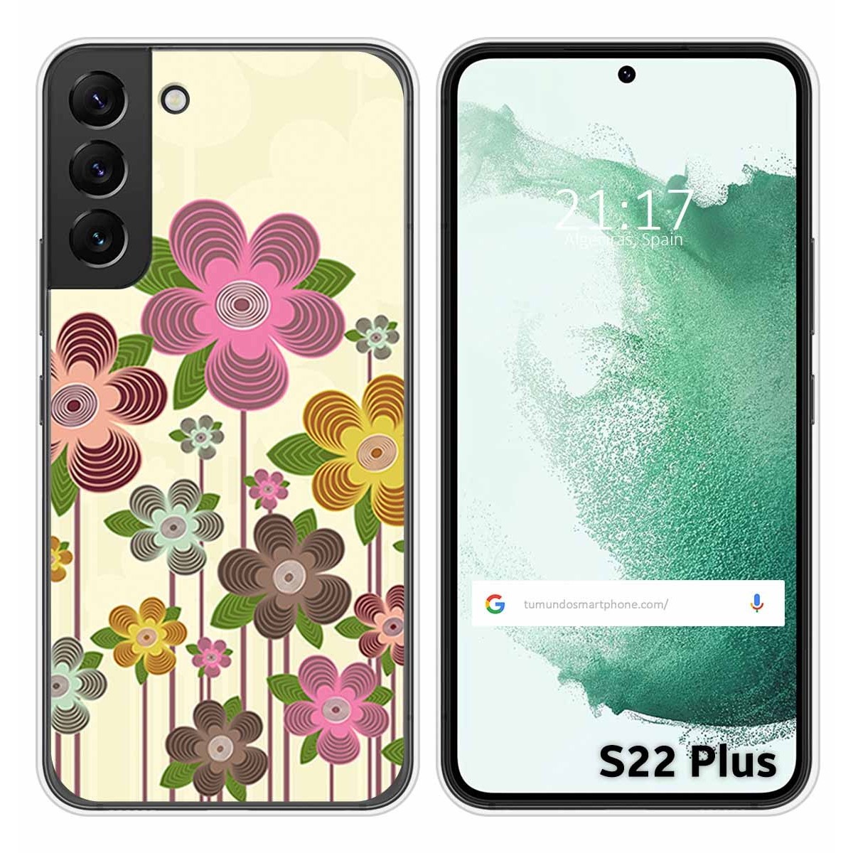 Funda Silicona para Samsung Galaxy S22 Plus 5G diseño Primavera En Flor Dibujos