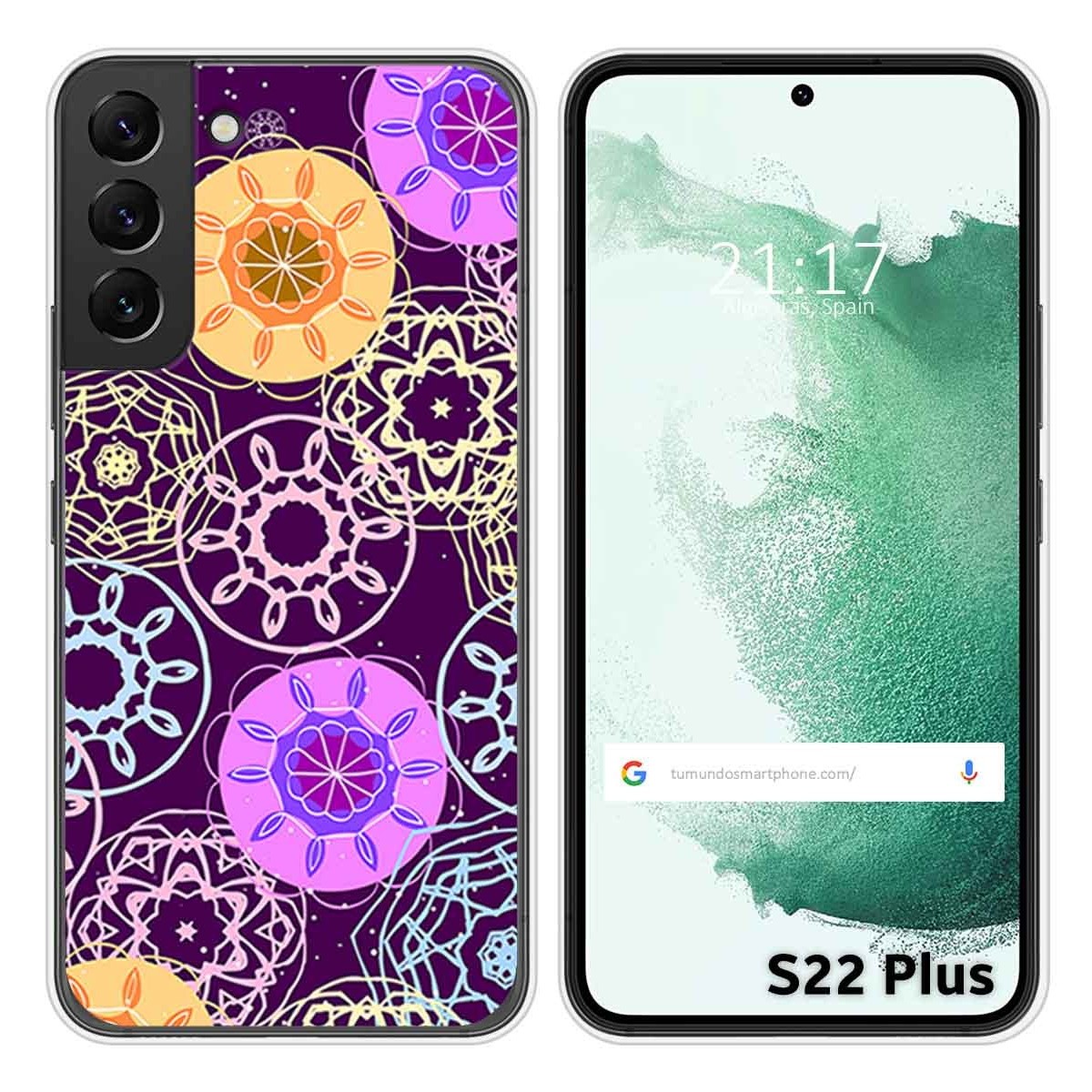 Funda Silicona para Samsung Galaxy S22 Plus 5G diseño Radial Dibujos