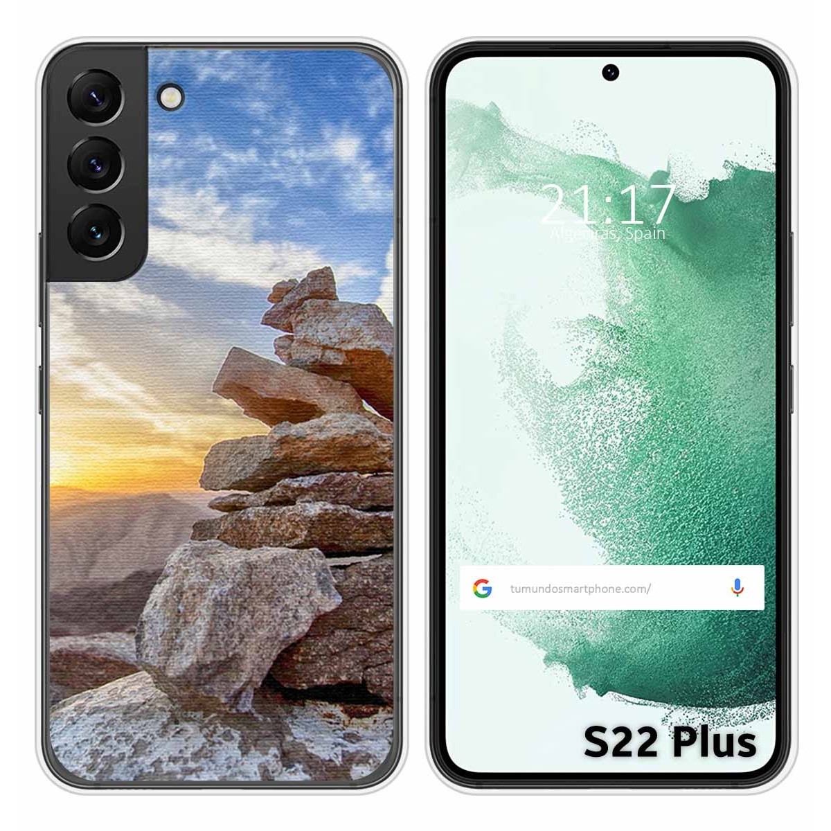 Funda Silicona para Samsung Galaxy S22 Plus 5G diseño Sunset Dibujos