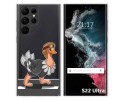 Funda Silicona Transparente para Samsung Galaxy S22 Ultra 5G diseño Avestruz Dibujos