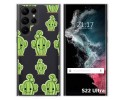 Funda Silicona Transparente para Samsung Galaxy S22 Ultra 5G diseño Cactus Dibujos
