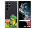 Funda Silicona Transparente para Samsung Galaxy S22 Ultra 5G diseño Coco Dibujos