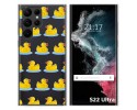Funda Silicona Transparente para Samsung Galaxy S22 Ultra 5G diseño Pato Dibujos