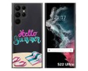 Funda Silicona Transparente para Samsung Galaxy S22 Ultra 5G diseño Summer Dibujos