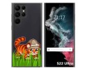 Funda Silicona Transparente para Samsung Galaxy S22 Ultra 5G diseño Tigre Dibujos