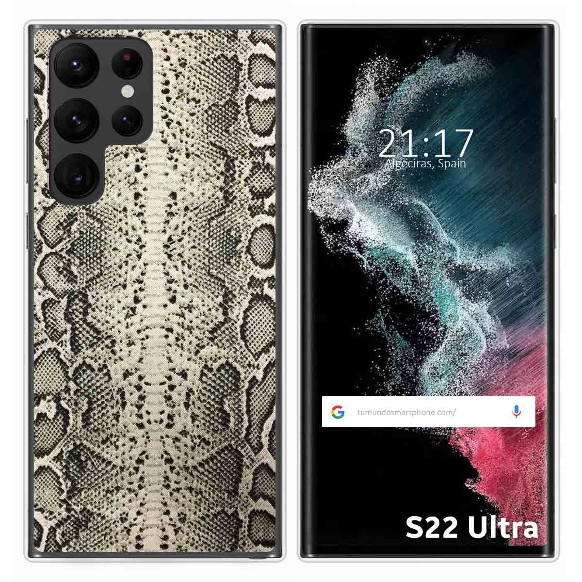Funda Silicona para Samsung Galaxy S22 Ultra 5G diseño Animal 01 Dibujos