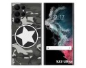 Funda Silicona para Samsung Galaxy S22 Ultra 5G diseño Camuflaje 02 Dibujos