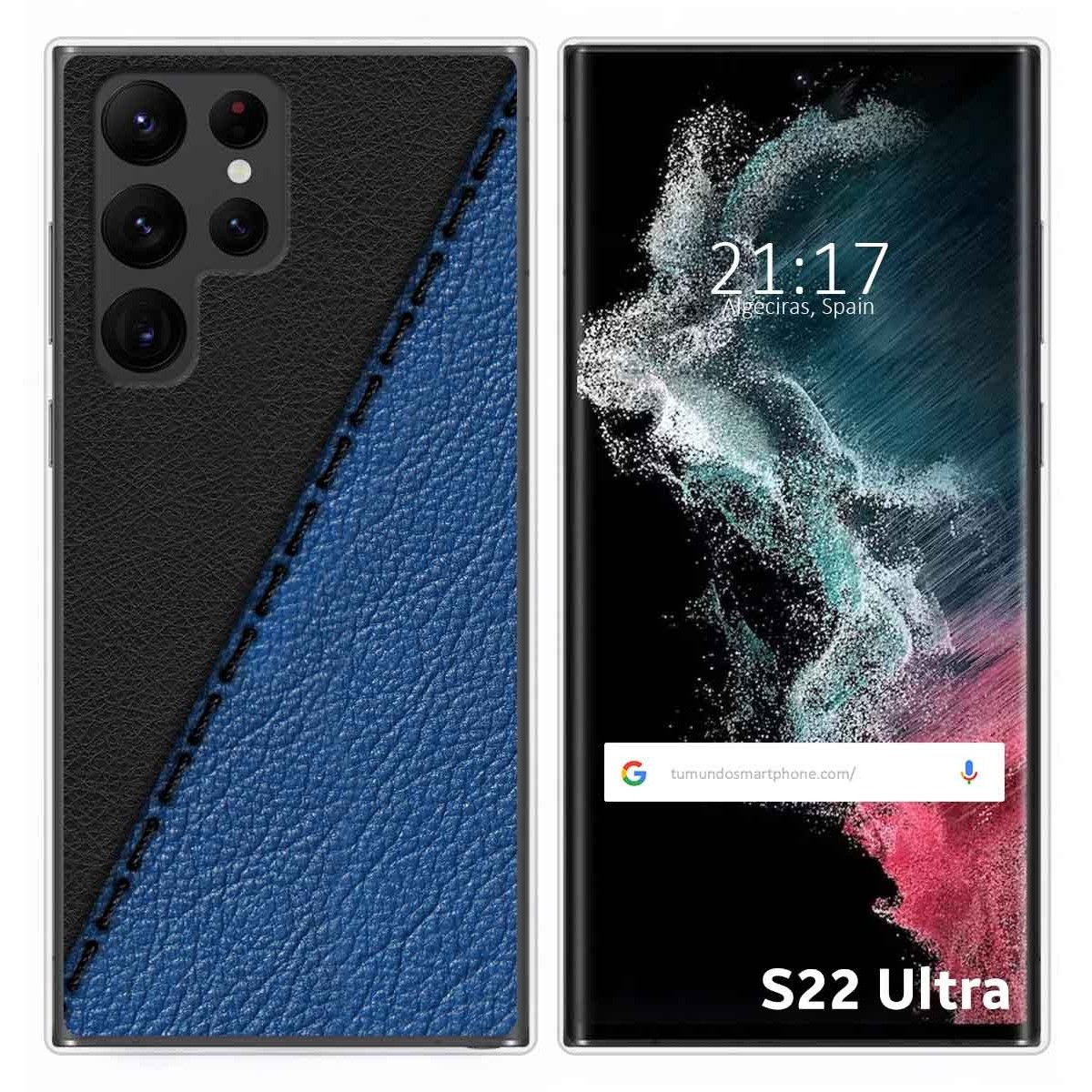 Funda Silicona para Samsung Galaxy S22 Ultra 5G diseño Cuero 02 Dibujos