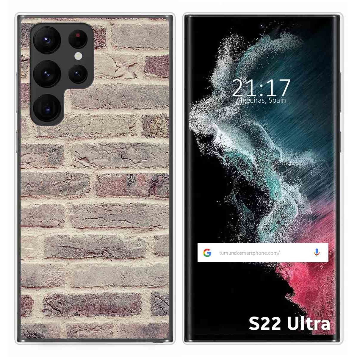 Funda Silicona para Samsung Galaxy S22 Ultra 5G diseño Ladrillo 01 Dibujos