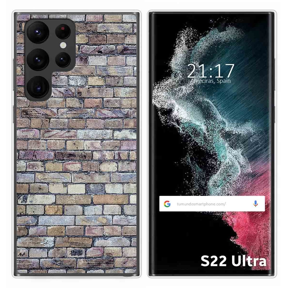 Funda Silicona para Samsung Galaxy S22 Ultra 5G diseño Ladrillo 02 Dibujos