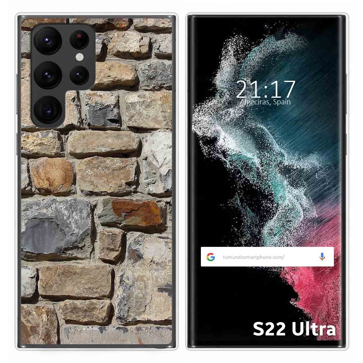 Funda Silicona para Samsung Galaxy S22 Ultra 5G diseño Ladrillo 03 Dibujos