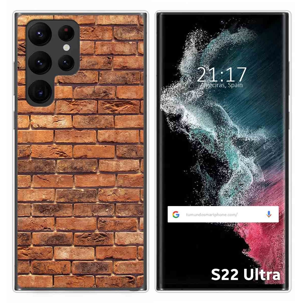 Funda Silicona para Samsung Galaxy S22 Ultra 5G diseño Ladrillo 04 Dibujos