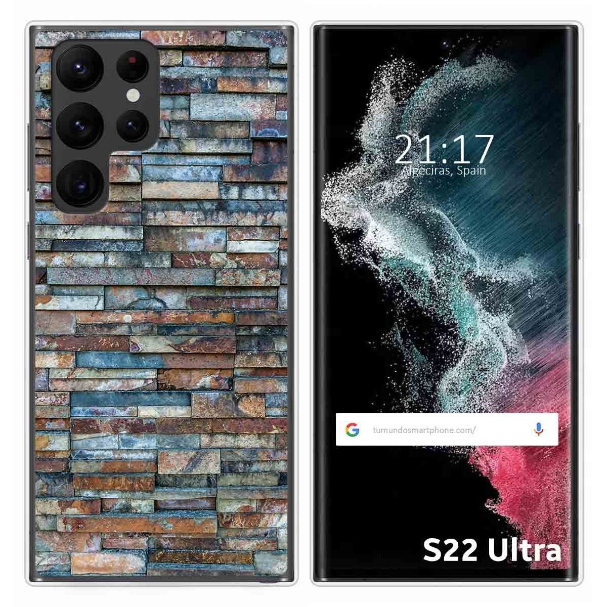 Funda Silicona para Samsung Galaxy S22 Ultra 5G diseño Ladrillo 05 Dibujos