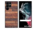 Funda Silicona para Samsung Galaxy S22 Ultra 5G diseño Madera 03 Dibujos