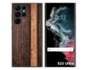 Funda Silicona para Samsung Galaxy S22 Ultra 5G diseño Madera 05 Dibujos