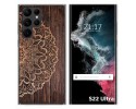 Funda Silicona para Samsung Galaxy S22 Ultra 5G diseño Madera 06 Dibujos