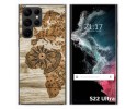 Funda Silicona para Samsung Galaxy S22 Ultra 5G diseño Madera 07 Dibujos